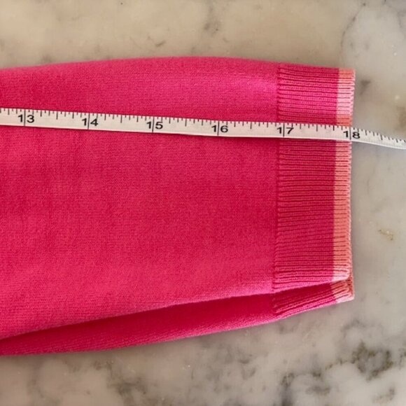 TALBOTS Charming Cardigan Bi Color Pink 3/4 Sleeve Sweater - Picture 14 of 16